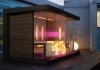 Exteriérová sauna moderný dizajn