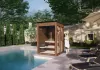 Kombinovaná vonkajšia sauna Kombinovaná vonkajšia sauna