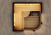Kombinovaná rohová sauna - pôdorys sauny