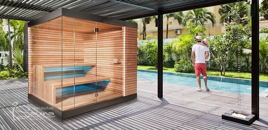 Bio sauna domček minima garden so skrytou saunovou pecou