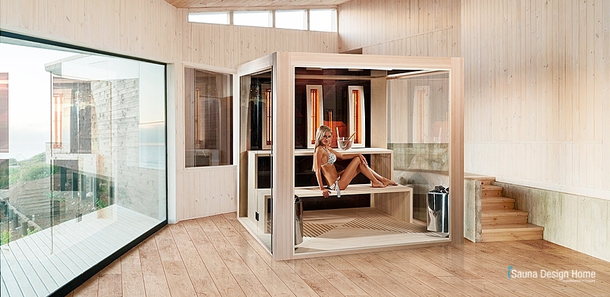Biosauna Cube Luxury - fínska sauna a infrasauna