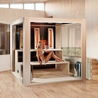 Biosauna Cube Luxury - fínska sauna a infrasauna