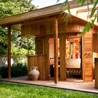 De Lux Premium Garden exteriérová sauna