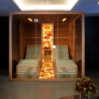 Dizájnová sauna Cube infrasauna fínska sauna v jednom