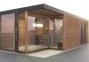Exteriérová sauna dom
