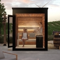 externá fínska sauna