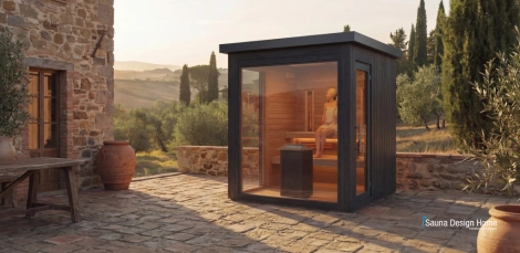 exteriérová mini saunová exteriérová mini saunová