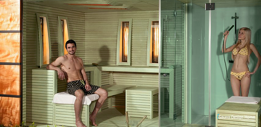 Kombinovaná exteriérová sauna