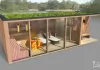 Wellness záhradná sauna s bazénom
