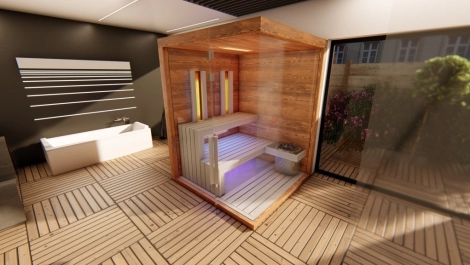 Kombi sauna do interiéru