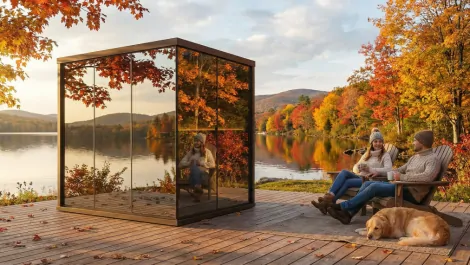 Mirror Zen fínska zrkadlová sauna