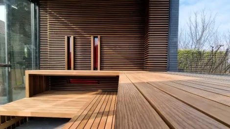 Prémiová exteriérová sauna Prémiová exteriérová sauna