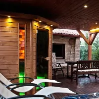 Exteriérová wellness záhradná sauna