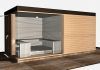 Exteriérová sauna -  plán