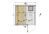 Mysauna interiérová fínska sauna pôdorys Mysauna interiérová fínska sauna pôdorys