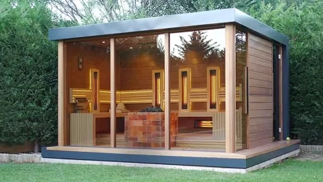 Exteriérový sauna dom Exteriérový sauna dom