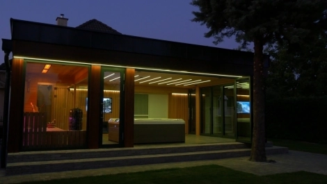 Saunový dom v znamení luxusu