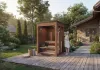 Exteriérová kombinovaná sauna