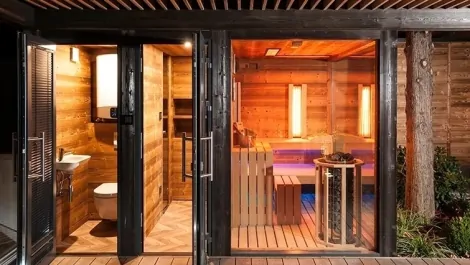 Realizácia externého sauna domu Realizácia externého sauna domu