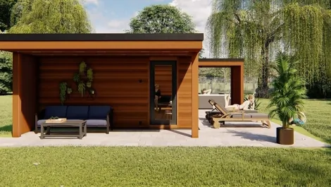Vonkajšia sauna na mieru Vonkajšia sauna na mieru