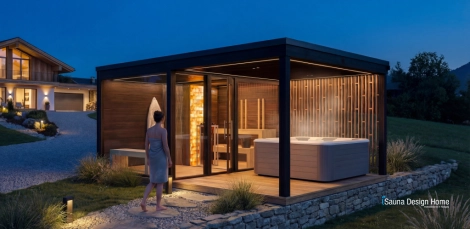 prémiový saunový dom s krytou terasou