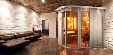 Infrasauna De Lux s himalájskou soľnou stenou Infrasauna De Lux s himalájskou soľnou stenou