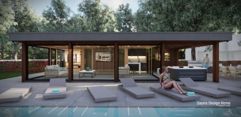 Jedinečný panoramatický vonkajší saunový domček Horizont 2025