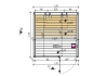 Mysauna interiérová infrasauna pôdorys