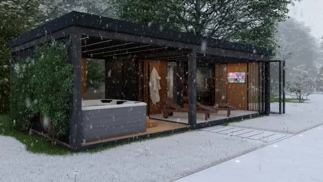 Sauna dom na všetky ročné obodobia Sauna dom na všetky ročné obodobia