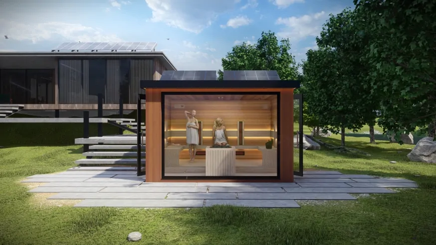 Exterierový sauna dom Lugano Family- Family Garden sauna Exterierový sauna dom Lugano Family- Family Garden sauna