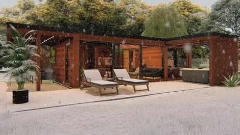 Exteriérový sauna dom na mieru Exteriérový sauna dom na mieru