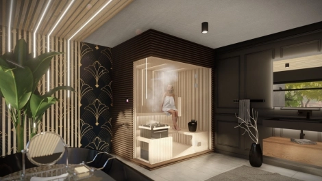vnútorná sauna, design sauna, fínska sauna