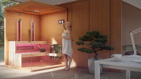 interiérové sauny s vedomou projekciou