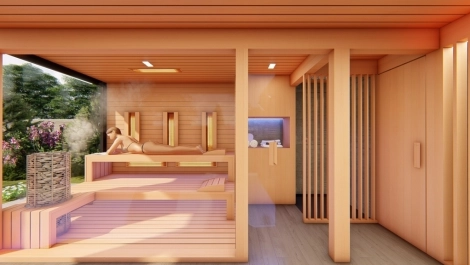 Záhradná sauna wellness