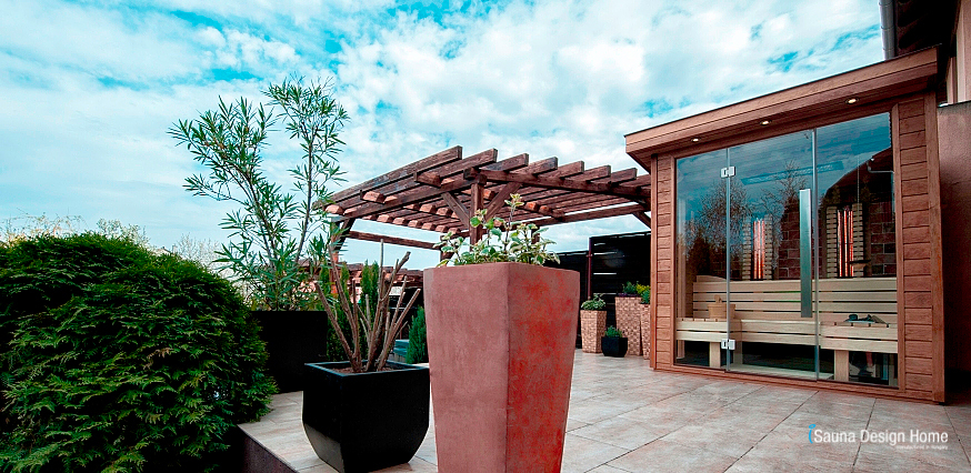 Exteriérová sauna s himalájskou soľnou terapiou 