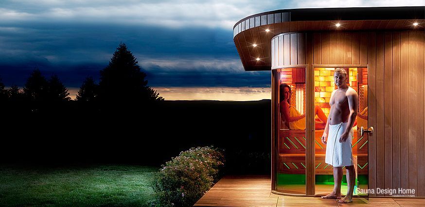 Kombinovaná záhradná sauna - De Lux Garden