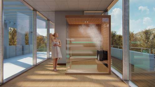 interiérová fínska sauna interiérová fínska sauna