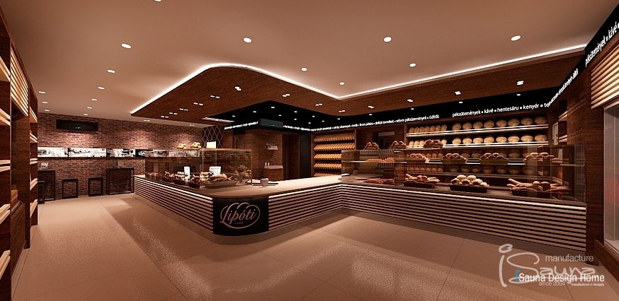 Interiérový  dizajn - pekáreň Lipót