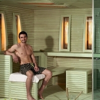 Kombinovaná exteriérová sauna