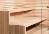 Lavica bio sauny v minimalistickom štýle