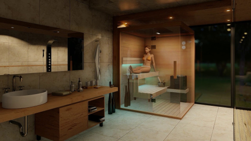 Mysauna interiérová fínska sauna Mysauna interiérová fínska sauna