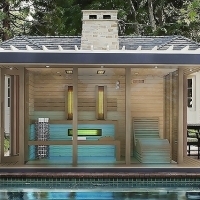 Relax panoramatická záhradná sauna Garda