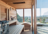 Sauna na mieru s relax lavicou