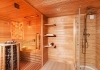Saunový domček so sprchou a kombi saunou
