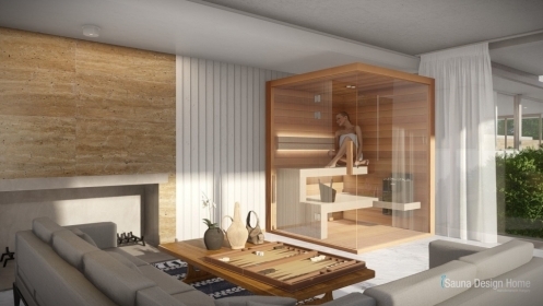 Vnútorný dizajn a konštrukcia fínskej sauny, vnútorná fínska sauna