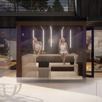 vonkajšia fínska sauna