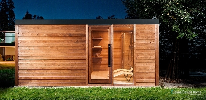 Wellness saunový domček s oddychovým priestorom