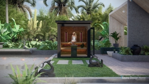 záhradná sauna, saunový domček, kombi sauna